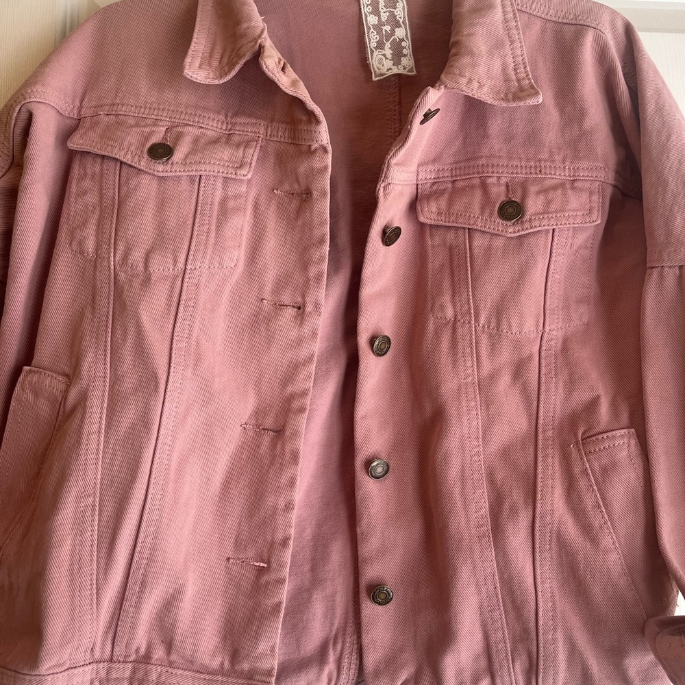 Pink denim jacket - Picture 2 of 6
